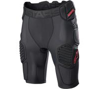 Alpinestars Bionic Pro Pantaloncini Protector, nero-rosso, taglia S per maschi