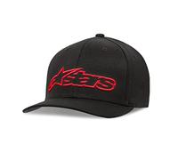 Alpinestars Blaze Flexfit, Capellino da basebal Uomo, Nero Rosso, Lxl