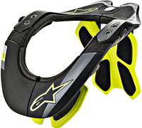 Alpinestars BNS Tech-2 Protettore del collo, nero/giallo, Taglia XS/M