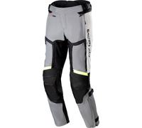 Alpinestars Bogotá Pro 4S, pantaloni in tessuto Drystar 3XL male Grigio Chiaro/Nero/Giallo Fluo