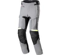 Alpinestars Bogota Pro Drystar 3 Saison Pantaloni tessili da moto impermeabili, grigio/giallo, Taglia 3XL