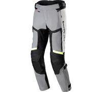 Alpinestars Bogotá Pro 4S, pantaloni in tessuto Drystar 4XL male Grigio Chiaro/Nero/Giallo Fluo