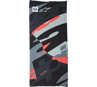 Alpinestars Buff Mogress, copricapo multifunzionale male Nero/Grigio/Rosso Fluo