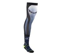 Alpinestars Calzini con ginocchiera Blu-Giallo-Fluo-Bianco-Nero S/M