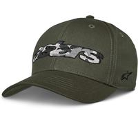 Alpinestars Canyon Hat Curve Baseball Cap verde militare Snap back...