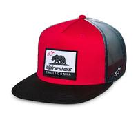 Cappellino Trucker Alpinestars Cali Gradient Rosso/Nero/BiancoTaglia unica Rosso,Nero,Bianco