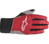Alpinestars Cascade Warm Tech Guanti da Bicicletta, nero-rosso, taglia XS per maschi