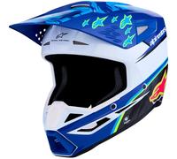 alpinestars S-M3 Falcon Casco Cross M unisex blu