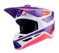 Casco Cross Alpinestars SM3 Heat Bianco/Viola/RosaL Bianco,Viola,Rosa