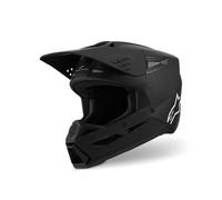Casco da motocross Alpinestars S-M3 Solid nero opaco S