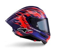 Casco integrale da moto Alpinestars Supertech R-10 Flyte edizione limitata Jorge Martin viola-rosso L