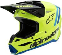 Casco Bambino SM3 YOUTH RADIUM Blu Giallo ALPINESTARS - UE: M