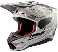 Alpinestars S-M5 Mineral 2024 Casco Motocross, grigio, Taglia S (55/56)