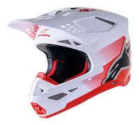 Casco Cross Alpinestars Supertech S-M10 Unite Rosso/BiancoM Rosso,Bianco