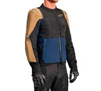 Alpinestars ST-2 Air Giacca tessile da moto, blu-beige, taglia L per maschi
