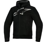 Alpinestars Chrome Superairflow, felpa con cappuccio XL male Nero/Grigio Scuro/Bianco