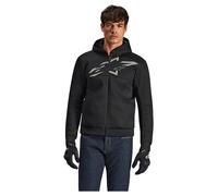 alpinestars Chrome Superairflow Felpa da moto con cappuccio unisex nero, taglia XL