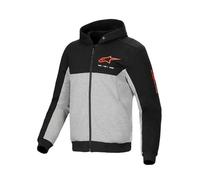 Felpa Moto Alpinestars Chrome V2 Sport Nero Grigio/Melange/Rosso FluoL Nero Grigio,Melange,Rosso Fluo