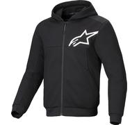 Alpinestars Chrome V2, felpa con cappuccio e zip XL male Nero/Bianco