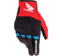 Alpinestars Copper Honda, guanti S male Nero/Rosso/Blu