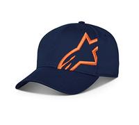 Alpinestars Corp Snap 2, Cappellino Con Visiera Uomo, Navy Orange, Taglia unica