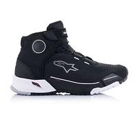 Alpinestars CR-X Drystar - Scarpe da moto da uomo (nero/bianco, 9 (42), abbigliamento da motociclista, EU