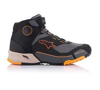 Alpinestars CR-X Drystar Scarpe da Moto, Nero, Marrone Chiaro, Arancione, 42 EU