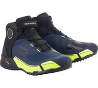 Alpinestars CR-X Drystar Scarpe motociclistiche, nero/blu/giallo, Taglia 8 (40,5)