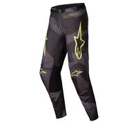 alpinestars Cross Racer Hollow Pantaloni Nero/Grigio/Mimetico/Giallo 32