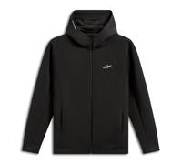 ALPINESTARS CYPHER HOODIE FELPA NERA CON ZIP CAPPUCCIO SPORTSWEAR