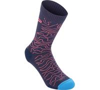 Alpinestars Bicycle Calzini Drop 15 SeaBlue / Coral