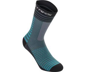Alpinestars Drop 19 Calzini, nero/blu, Taglia S