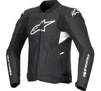 Alpinestars Dusk Airflow giacca in pelle da moto traforata, nero-bianco, taglia 58 per maschi