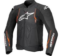 Alpinestars Dusk Airflow giacca in pelle da moto traforata, nero-rosso, taglia 54 per maschi