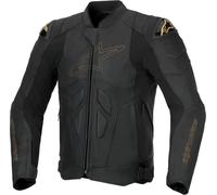 Alpinestars Dusk, giacca in pelle 44 male Nero/Oro