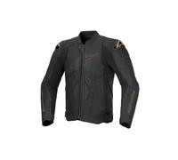 Alpinestars Dusk - Giacca in pelle Nucleon Plasma Armor e fodera termica rimovibile per un comfort adatto a tutte le stagioni, Laser nero, 46