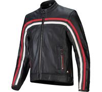 Alpinestars Giacca Moto in Pelle Dyno Nero/Rosso rubino/Ecru 3XL Uomo