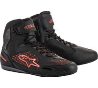 Alpinestars Faster 3 Rideknit, scarpe 11 US male Nero/Rosso Fluo