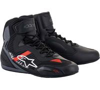 Alpinestars Faster 3 Rideknit, scarpe 12.5 US male Nero/Grigio/Rosso Chiaro