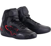Alpinestars Faster 3 Rideknit, scarpe 8.5 US male Nero/Grigio Scuro/Rosso Fluo