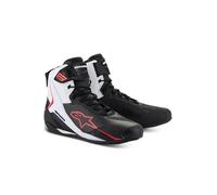 Alpinestars Faster-4 Scarpe da moto, nero/bianco/rosso, 12