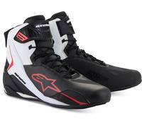 Alpinestars Faster-4 Scarpe da moto, nero-bianco-rosso, taglia 48 per maschi