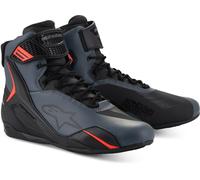 Alpinestars Faster-4 Scarpe da moto, nero-grigio-rosso, taglia 49 per maschi