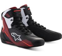 Alpinestars Faster-4 Scarpe da moto, nero/rosso/bianco, Taglia 11,5