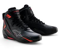 Alpinestars Faster 4, scarpe Drystar 7 US male Nero/Rosso Fluo/Grigio