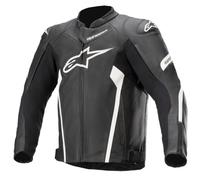 Alpinestars Faster V2 - Giacca in pelle, colore: nero/bianco