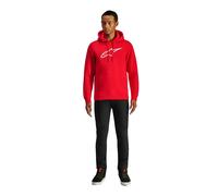 Alpinestars Felpa con Cappuccio Ageless V3 Rosso/Bianco Taglia M
