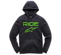 ALPINESTARS Felpa RIDE 2.0 black/green Tg XL