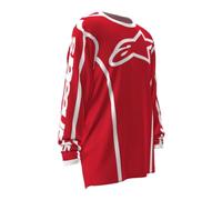 Alpinestars Fluid Apex, maglia L male Rosso/Bianco