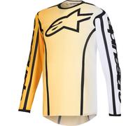 Alpinestars Fluid Apex Maglia da motocross, giallo/nero, Taglia M